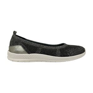 Easy Spirit Women's Glitz2 Slip On Walking Shoes Dark Grey Sparkle Size 9W